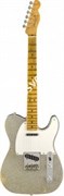 FENDER 2018 LTD RELIC® DOUBLE ESQUIRE® 'SPECIAL' - AGED BLACK W/SILVER SPARKLE TOP Электрогитара с кейсом, цвет черный/серебрист