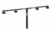 K&amp;M 23600-300-55 адаптер для установки 4х микрофонов на микрофонную стойку, сталь, чёрная