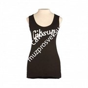 GIBSON LOGO WOMEN'S TANK MEDIUM женская майка с логотипом Gibson, размер M, цвет чёрный