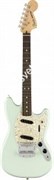 FENDER AMERICAN PERFORMER MUSTANG, RW, SATIN SONIC BLUE электрогитара, цвет салатовый, в комплекте чехол FENDER AMERICAN PERFORMER MUSTANG, RW, SATIN SONIC BLUE электрогитара, цвет салатовый, в комплекте чехол