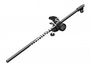 K&M 25800-311-55 настольный металлический микрофонный держатель на струбцине (0-48мм), 560-1020 мм, вращение 360гр, цвет черный