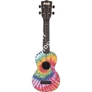 KALA KA-SU-TIEDYE Kala Ukadelic Tiedye, Soprano укулеле, форма корпуса - сопрано, цвет черный , рисунок 'Tie Dye' на верхней дек