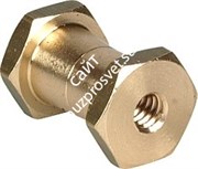 066 Переходник с гнезда 1/4" на гнездо 3/8" с гайками