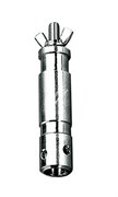 620-12 Переходник с штифта 28мм на резьбу М12 с гайкой-барашком