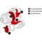 Стойка для освещения Avenger B7034 Long John Silver Stand with Braked Wheels - фото 108379