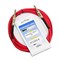 INVOTONE ACI1003/R - инструментальный кабель, 6,3 джек моно <-> 6,3 джек моно, длина 3 м (красный) - фото 113274