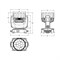 INVOLIGHT LEDMH1915W - голова вращения (WASH), LED 19x 15 Вт RGBW, DMX-512 - фото 116299