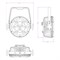 INVOLIGHT LEDPAR95W - всепогодный LED прожектор, RGBWA 9x10Вт, IP65, DMX-512 - фото 116313