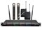 VOLTA US-4X (725.80/622.665/520.10/490.21)  Микрофонная радиосистема с двумя ручными и двумя головными микрофонами UHF диапазона с фиксированной частотой. LCD-дисплей, True Diversity, Plug&play. - фото 149538