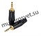 Mini Jack 3,5mm stereo разъем под пайку на кабель 6мм, металлический корпус, позолоченные контакты - фото 157128