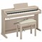 YAMAHA YDP-164WA - клавинова 88 кл. GH3, 10 тембров, 192 полиф., 3 педали,крышка кл., (белый ясень) - фото 159483