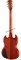 GIBSON SG Tribute Vintage Cherry Satin электрогитара, цвет вишневый, в комплекте кожаный чехол - фото 160514