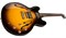 GIBSON 2019 ES-335 STUDIO VINTAGE BURST полуакустическая электрогитара, цвет санберст, в комплекте кейс - фото 161121