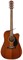 FENDER CD-60SCE DREAD ALL-MAH WN электроакустическая гитара, цвет натуральный - фото 161540
