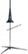 K&M 15270-000-55 подставка для тромбона, 585 до 885 мм, материал сталь, цвет черный, нецарапающий держатель - фото 162455