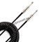 PLANET WAVES PW-CDG-30BK 30FT CS COILED INST CBL BK витой инструментальный кабель, 9.15 м, черный - фото 163008