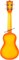 KALA MK-SD/ORBURST MAKALA ORANGE BURST DOLPHIN UKULELE укулеле сопрано, цвет Orange Burst - фото 163591