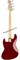 Fender American Original '60s Flame Ash Jazz Bass, Ebony Fingerboard, Plasma Red Burst, 4-струнная бас-гитара, цвет санберст - фото 164727