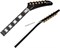 GIBSON EXPLORER CUSTOM W/ EBONY FINGERBOARD GLOSS электрогитара, цвет черный, в комплекте кейс - фото 167499