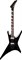 JACKSON JS32 WARRIOR электрогитара, цвет черный, с белыми гранями - фото 18727