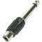 INVOTONE AD210 - переходник RCA мама <>6.35мм моно джек папа,  корпус пластик - фото 22853