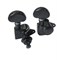 Samick GH102 BK (R3, L3)  Grover - Колки для эл./акуст. гитары, черное покрытие (комплект: 6 штук) - фото 26613