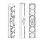 RCF L 2406T W (13000177)   Трехполосная акустическая колонна с контролируемой направленностью, частотный диапазон 100 Гц -20 кГц, номинальная мощность: 200 Вт / 8 Ом или 100V/60W,  давление 120 дБ макс, 6 X 5" Нч +4 X 1" ВЧ, направленность 150°х30°, часто - фото 36351