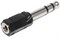 ROCKDALE HD4026 адаптер стерео мини джек 3,5 мама Х стерео джек 6,3 папа (stereo mini jack 3.5 female x stereo jack 6.3 male) - фото 43723