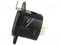 Neutrik NC3FD-L-BAG-1 панельный разъем XLR female черненый корпус - фото 45795