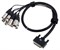 RME ALVA AES25-4F4MPro1 мультикабель, AES/EBU 110 Ohm Pro-Series D-Sub 25 male <> 4 x XLR3 male + 4 x XLR3 female, чёрный, 1метр - фото 45880