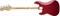 FENDER AM PRO P BASS Rosewood Fingerboard Candy Apple Red бас-гитара Precision Bass, цвет красный металлик, нак - фото 64168