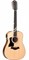 TAYLOR 150e LH 100 Series, LH гитара электроакустическая левосторонняя форма корпуса дредноут, мягкий чехол - фото 64404