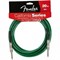 FENDER 20' CALIFORNIA INSTRUMENT CABLE SURF GREEN инструментальный кабель 6 метров, цвет зеленый - фото 66139