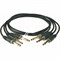 KLOTZ PP-JJ0060 3 патч кабеля для соединения педалей, дл 60 см, разъёмы mono jack (TS) KLOTZ (прямые) - фото 67051