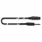 QUIK LOK MCR612K-6BK микрофонный кабель, 6 метров, разъемы XLR Female - Mono Jack чёрного цвета, цвет черный - фото 67091