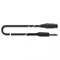 QUIK LOK MCR612K-6BK микрофонный кабель, 6 метров, разъемы XLR Female - Mono Jack чёрного цвета, цвет черный - фото 67092