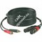 KLOTZ AT-CF0100 аналоговый аудиокабель с позолоченными разъёмами 2XLR female x 2RCA male, чёрный, 1 м - фото 67102