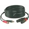 KLOTZ AT-CF0100 аналоговый аудиокабель с позолоченными разъёмами 2XLR female x 2RCA male, чёрный, 1 м - фото 67103