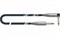 QUIK LOK S205-3BK инструментальный кабель, 3м., цвет черный, разъемы mono jack (1/4' MALE - 1/4' MALE) - фото 67255