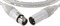 KLOTZ iceRock микрофонный кабель MY206, 0,22 мм2, 60 пФ/м, белые XLR Neutrik мама-папа, длина 3 м, оболочка белая, ПВХ - фото 67446