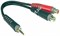 KLOTZ AYS-4 готовый провод, разъемы 2RCA Female - стерео Mini Jack, длина 20 см. - фото 68573
