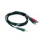 KLOTZ AY7-0600 инсертный кабель с пластиковыми разъёмами 2RCA x stereo mini jack, никелированные разъёмы, цвет чёрный, 6 м - фото 68681