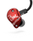 FENDER FXA6 PRO IEM- RED Внутриканальные наушники с 9,25мм драйвером, HDBA твиттером и бас портом - фото 72014