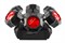 CHAUVET-DJ Helicopter Q6 6-лучевой светодиодный мультиэффект 3в1 с встроенным лазером и стробоскопом - фото 73592