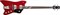 Gretsch G6199 Billy Bo Jupiter Thunderbird Bass, 30.3 Scale, G Cutout Tail., TVJones, RW, Firebird Red Бас-гитара, цв. красный - фото 73922