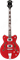 Gretsch G5442BDC Electromatic Hollow Body 30.3' Short Scale Bass, RW F-board, Transparent Red Бас-гитара полуакустичеcкая, красн - фото 73925