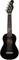 FENDER UKULELE VENICE BLACK укулеле сопрано, цвет черный - фото 74903