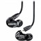 SHURE SE215-K-UNI-EFS Наушники внутриканальные (наушники вставные) с одним драйвером, черные. Гарнитурный кабель TRRS 3.5 мм. - фото 76292