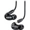 SHURE SE215-K-UNI-EFS Наушники внутриканальные (наушники вставные) с одним драйвером, черные. Гарнитурный кабель TRRS 3.5 мм. - фото 76293