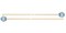 VIC FIRTH M31 Terry Gibbs Keyboard -- Medium – blue cord палочки для ксилофона - фото 79583